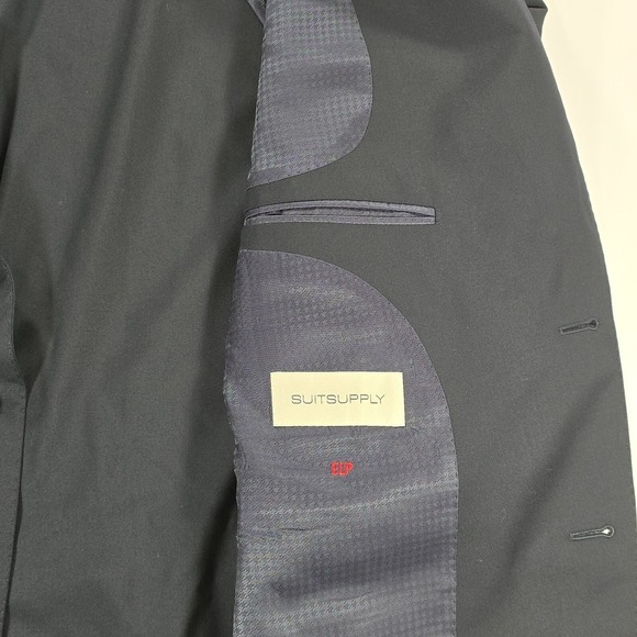 Suitsupply Super 130s Wool Blazer 52L Navy Sport Coat Vitale Barberis Canonico - Picture 4 of 11